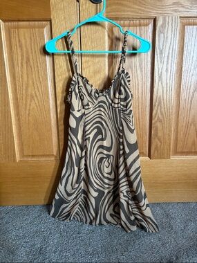 wild fable Brown and Tan Mini Dress